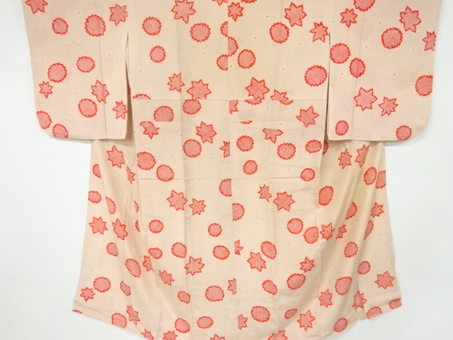 アンティーク　錦紗花模様長襦袢